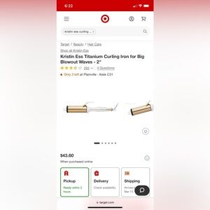 Kristin Ess Gold Curling Iron